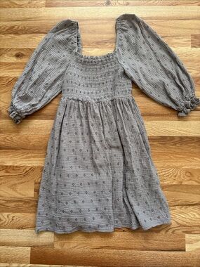 Rylee + Cru Smocked Gauze Dress | Taupe
Diamond Print | Size M |